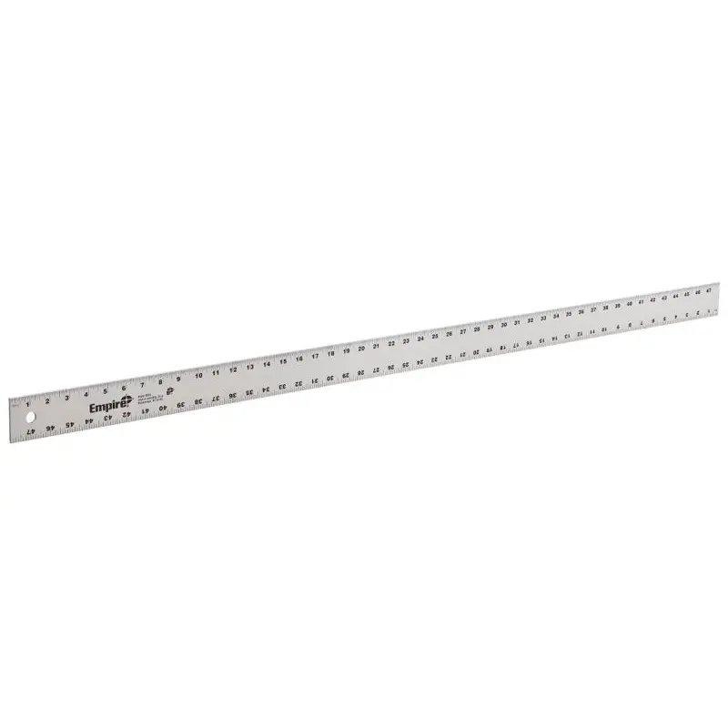 Empire 4004 Straight Edge Ruler, Inch Graduation, Aluminum, 2 in W