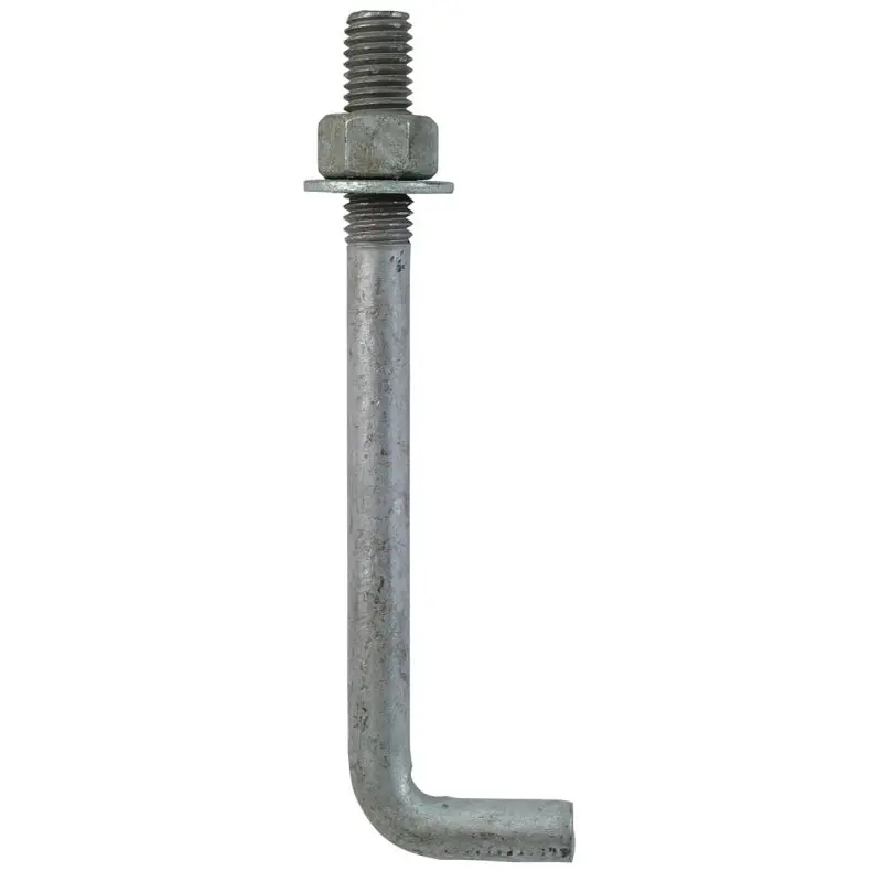Simpson Strong-Tie L-Bolt Series LBOLT50600 Anchor Bolt, 1/2 in Dia, 6 in L, Unfinished