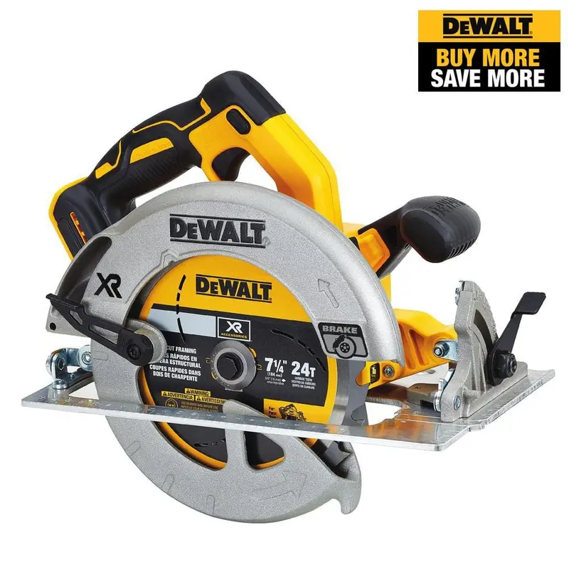 20-Volt MAX Lithium-Ion Cordless Brushless 7-1/4 in. Circular Saw with Brake (Tool-Only)Tool Only / 10.15