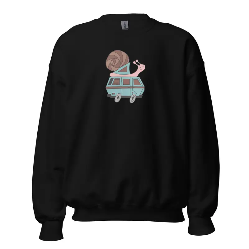 Sally Snail Unisex SweatshirtBlack / S