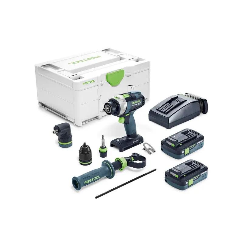 FESTOOL 577626 Cordless Drill QUADRIVE TPC 18/4 HPC4,0 I-Set