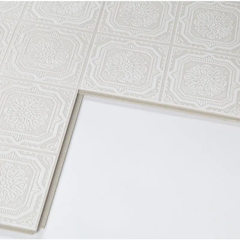 Armstrong Ceilings 12-in x 12-in TinLook Wellington 40-Pack White Metal/Tin Surface-Mount Acoustic Ceiling TIlessq/ft