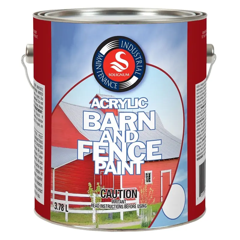 UCP Paints E22805-3.78 Barn & Fence Paint, Red, 3.78 L