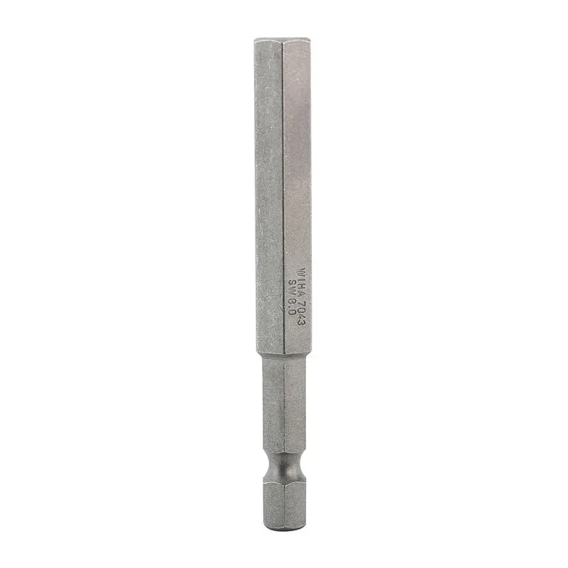 Wiha Hex Metric Power Bit 8.0 x 70mm Pack of 10 Bits