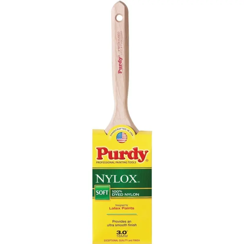Purdy Nylox Elasco 100230 Trim Brush, Nylon Bristle, Fluted Handle