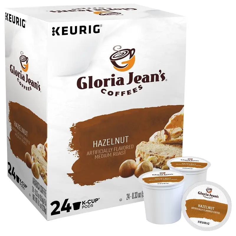 KEURIG 5000330068 K-Cup Pod, Hazelnut Flavor, Yes Caffeine, Medium Roast Box