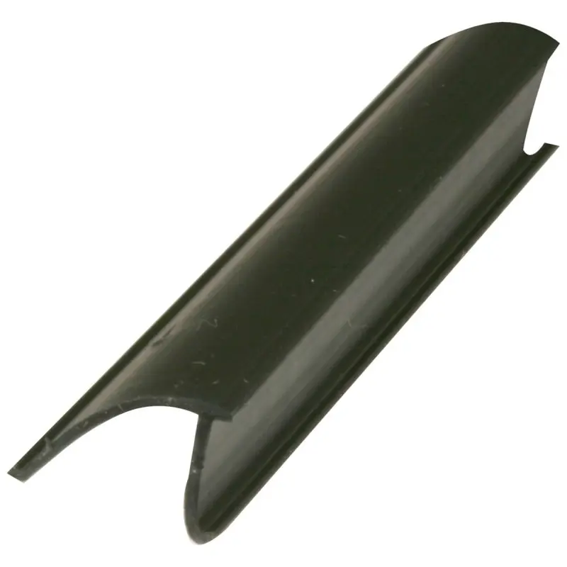 Make-2-Fit P 7816 Glass Retainer, 19/32 in W, 3/8 in Thick, 72 in L, Vinyl, Black