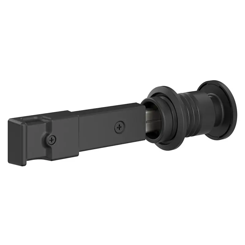 National Hardware N700-150 Barn Door Lock, Matte Black, Steel/Zinc, 1-11/16 in Dia Knob