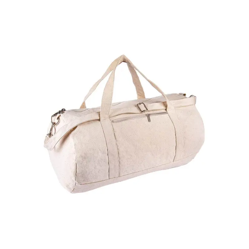 PUEBLA - GRS-certified Recycled Cotton Duffel / Gym Bag - Natural