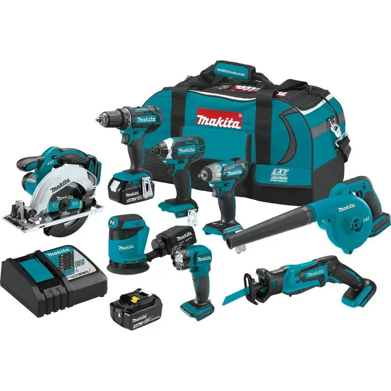 18-Volt LXT Lithium-Ion 8-Piece Kit Drill/ Impact Drvr/ Circ Saw/ Recip Saw/ Sander/ Impact Wrench/ Blower/ Light 3. 0Ah43.910 / each