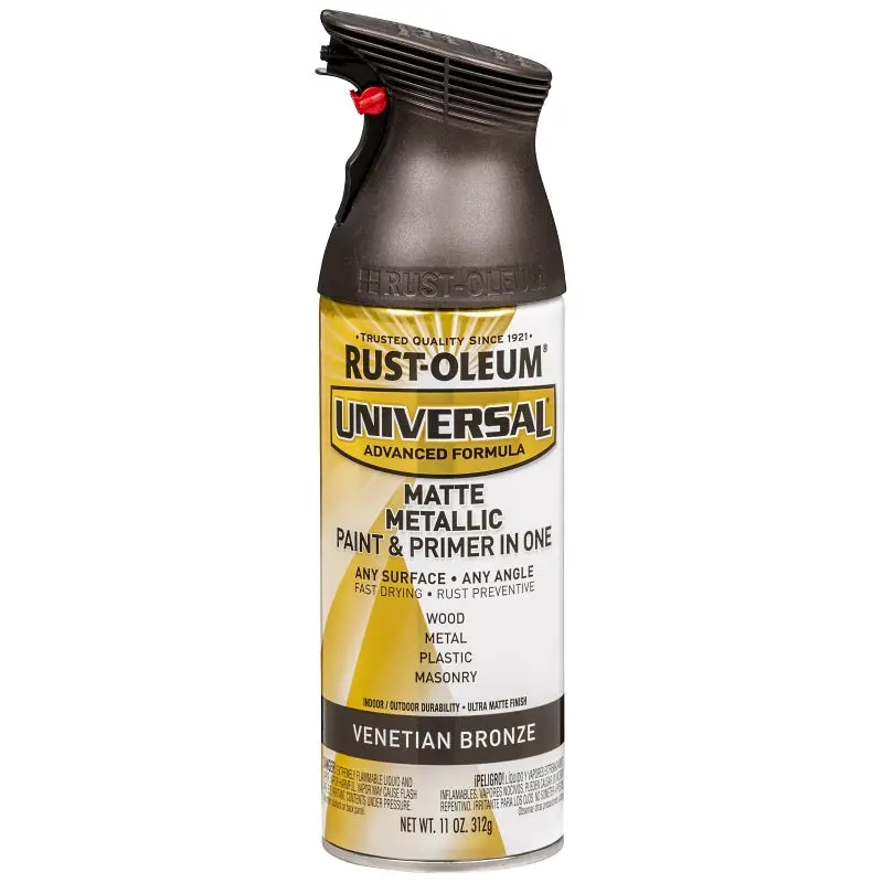 Rust-Oleum 353092 Metallic Spray Paint, Matte, Venetian Bronze, 11 oz