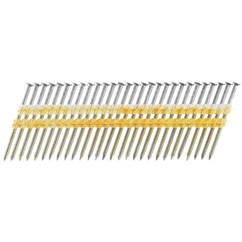 Senco KD28APBSN Collated Nail, 3-1/4 in L, Steel, Bright Basic, Full Round Head, Smooth Shank
