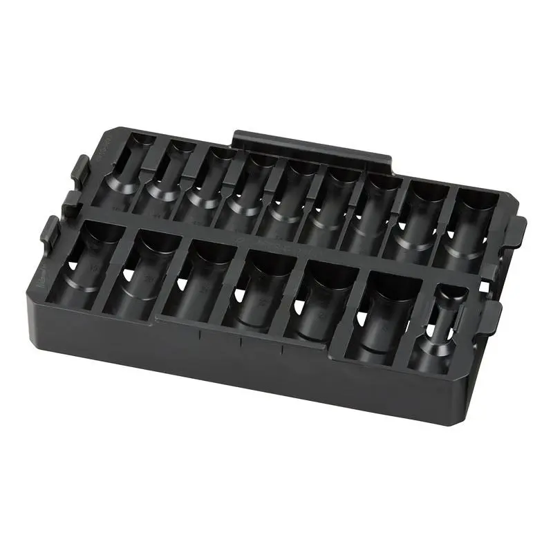 Milwaukee 49-66-6833 Impact Socket 1/2in Dr 16PC MM TRAY ONLY
