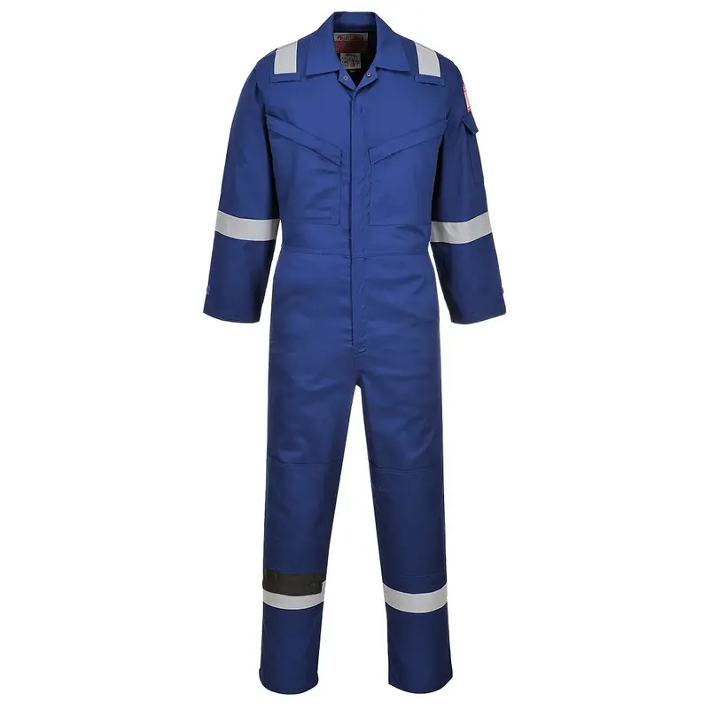 Portwest FR21 Flame-Resistant Super Lightweight Anti-Static Coverall | Royal BlueXS