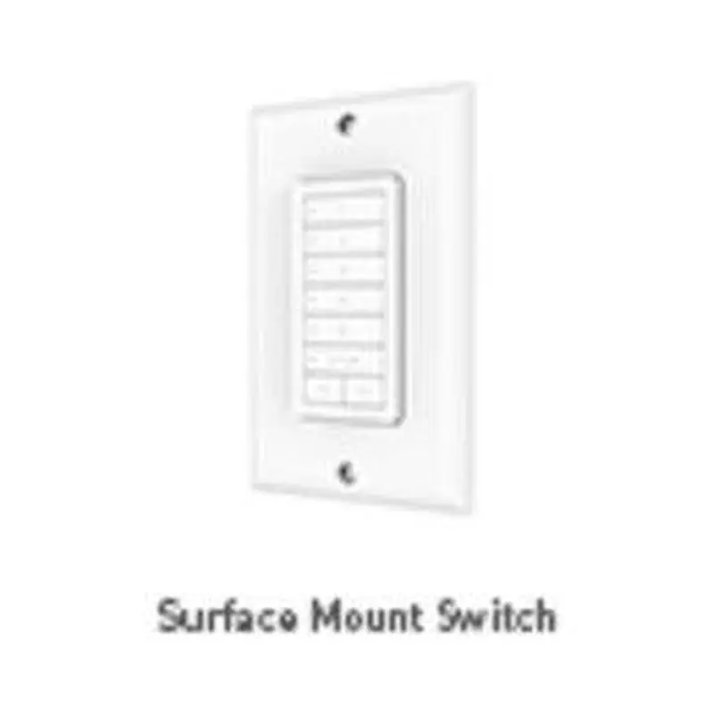 Rollease Surface Mount Switch Remote Control - 5 Channels