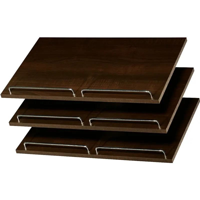 Easy Track RS1600-T Shoe Shelf with Rail, 3-Shelf, 24 in W