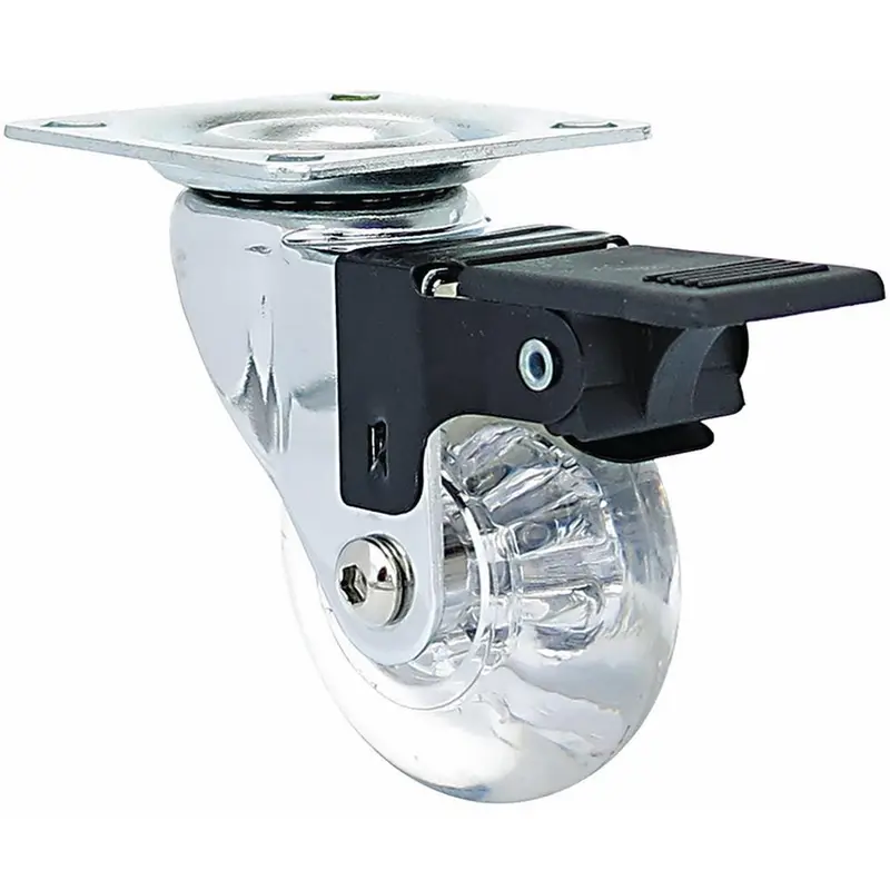 2 in. Mini-Jewel Swivel Caster with Brake and 110 lbs. Load Capacity (4-Pack)1.16 / package