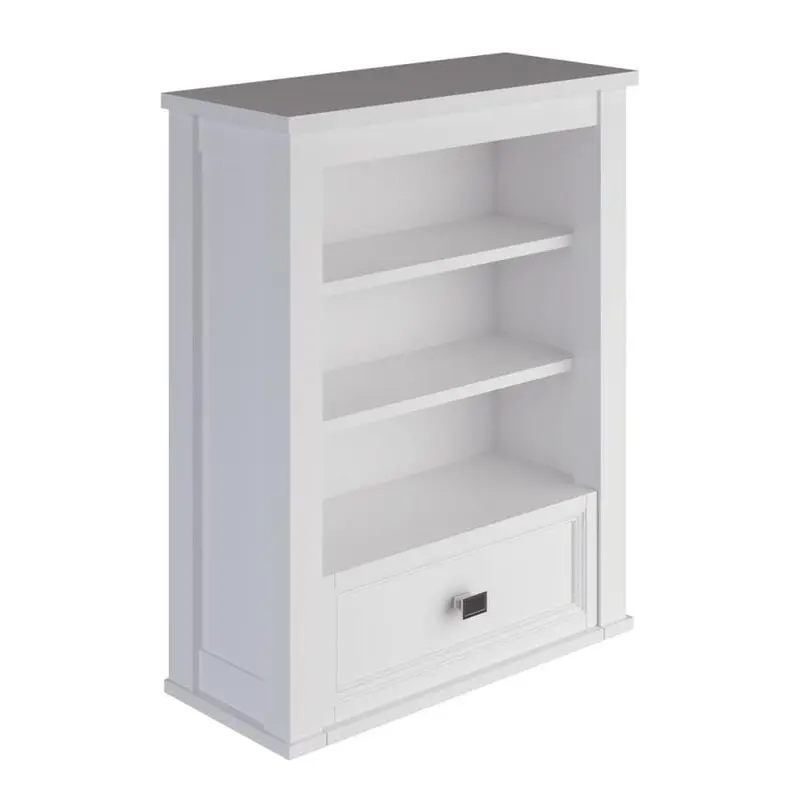 allen   roth Canterbury 24-in W x 28-in H x 10-in D White Bathroom Wall CabinetLight Gray