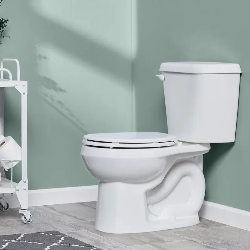 American Standard Colony White WaterSense Round Standard Height 2-Piece Toilet 12-in Rough-In SizeWhite