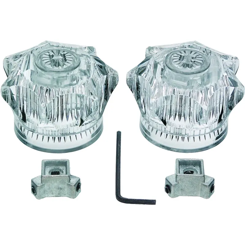 Danco 88172 Faucet Handle with Removable Skirt, Acrylic, For: Universal Mobile Home and RV Faucets