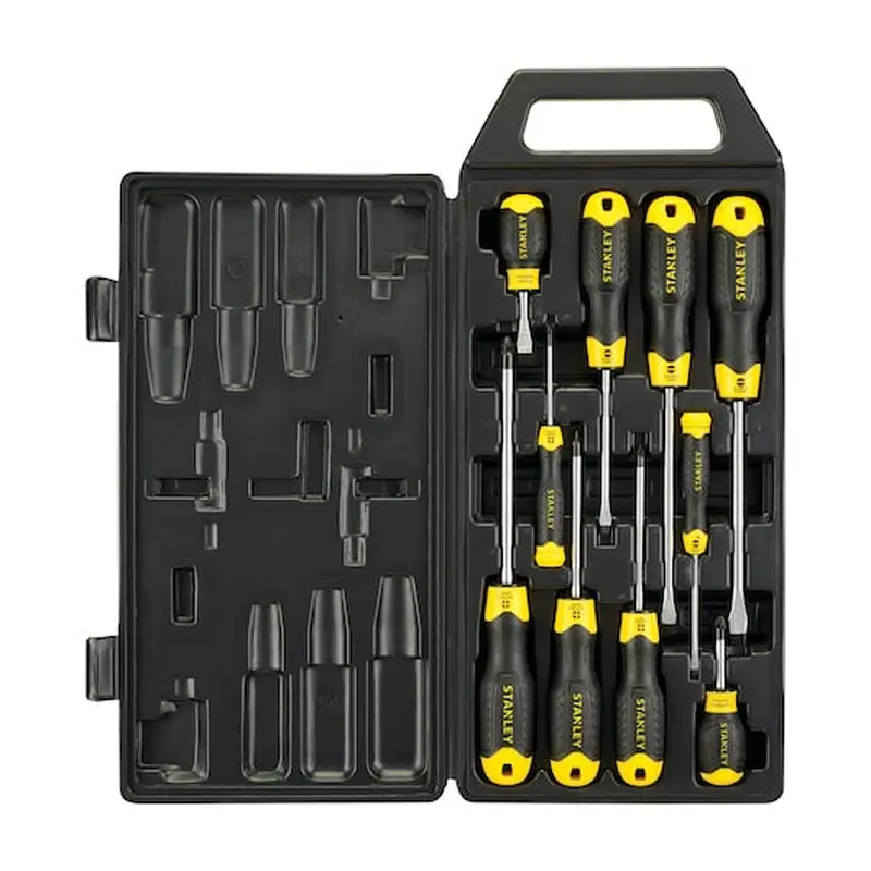 Stanley Cushion Grip 10 Pc Screwdriver Set