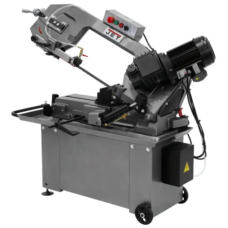 1 HP 8 in. x 14 in. Geared Head Metalworking Horizontal Bandsaw with Closed Stand, 3-Speed, 115/230-Volt, HBS-814GH437 / box