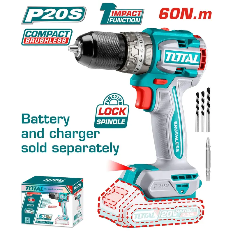 Compact Brushless Cordless Impact Drill