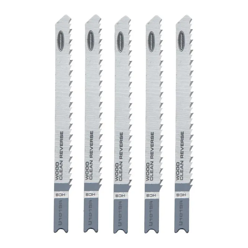 3-5/8 in. 10 TPI U-shank Reverse Jigsaw Blades for Wood Cutting, 5 Pk.