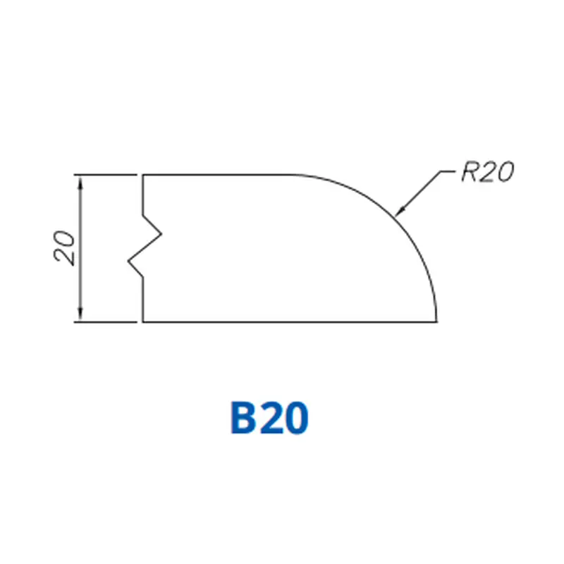 B20(20mm Demi Bullnose - Router Bits)Standard Full Kit (BITS) / Breaker