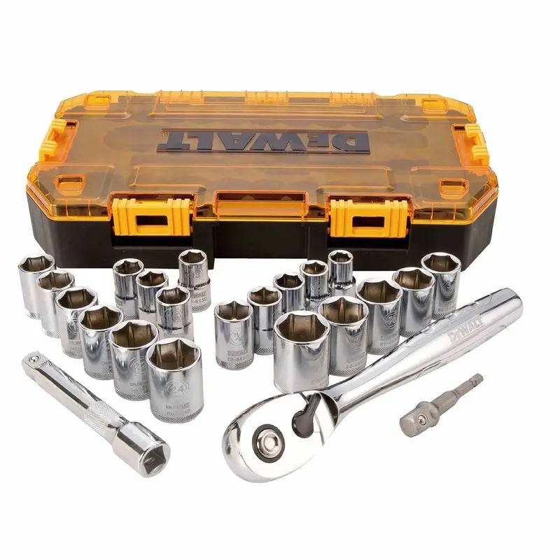 DEWALT DWMT73813 23 pc 1/2 in Drive Combination Socket Set