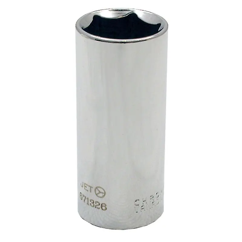 Jet 671322 3/8 Dr X 11/16 Deep Chrome Socket - 6 Point