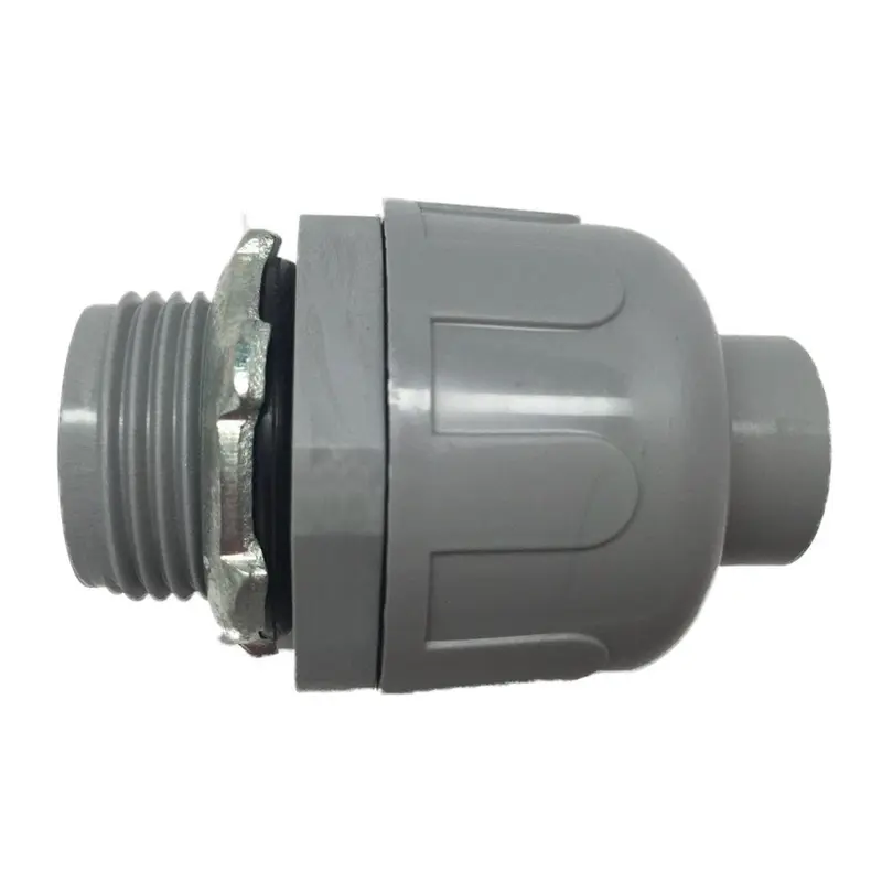 (100-Pack) 3/4 in. Dia Liquid Tight Non Metallic Electrical PVC Conduit Straight Fitting Connector0.3 / 1 / 1-1/4