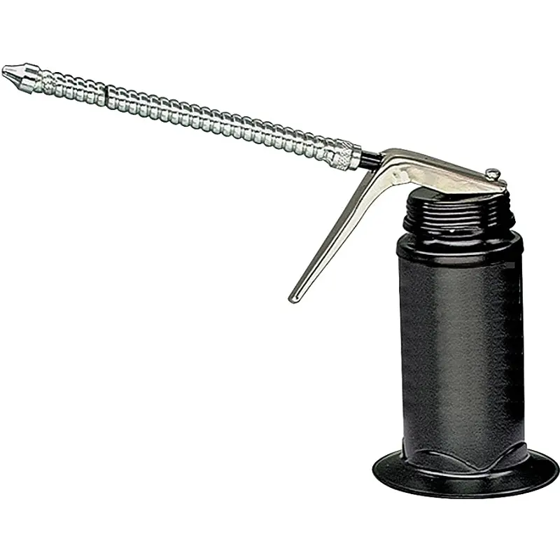Lubrimatic 50-516 Pistol Pump Oiler, 6 oz Capacity, 5-1/4 in H, Flexible Spout, Steel, Epoxy-Coated