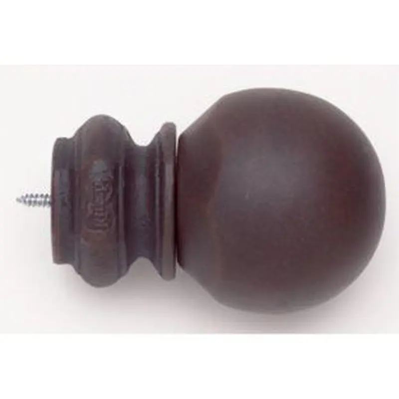 Pedestal Ball Finial With Plug - Rust - 777