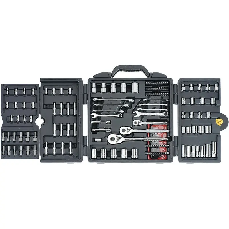 Stanley 96-011 Mechanic's Tool Set, 170-Piece, Chrome Vanadium, Chrome Vanadium