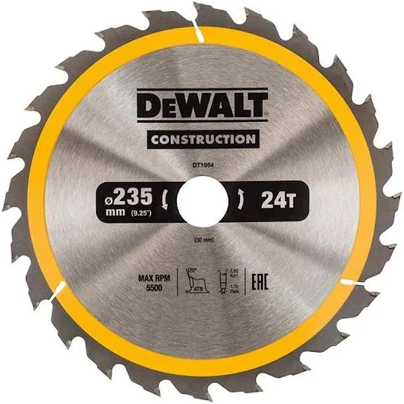 Circular saw blade | 235x30mm 24T (AC)