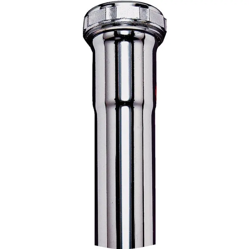 Plumb Pak PP12-6CP Pipe Extension Tube, 1-1/4 in, 6 in L, Slip-Joint, Brass, Chrome