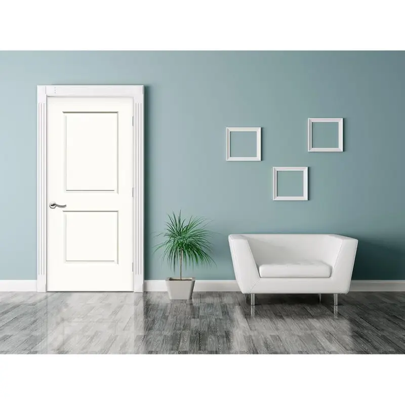 American Building Supply Cambridge 24-in x 80-in Primed 2-Panel Square Hollow Core Primed Molded Composite Slab Door
