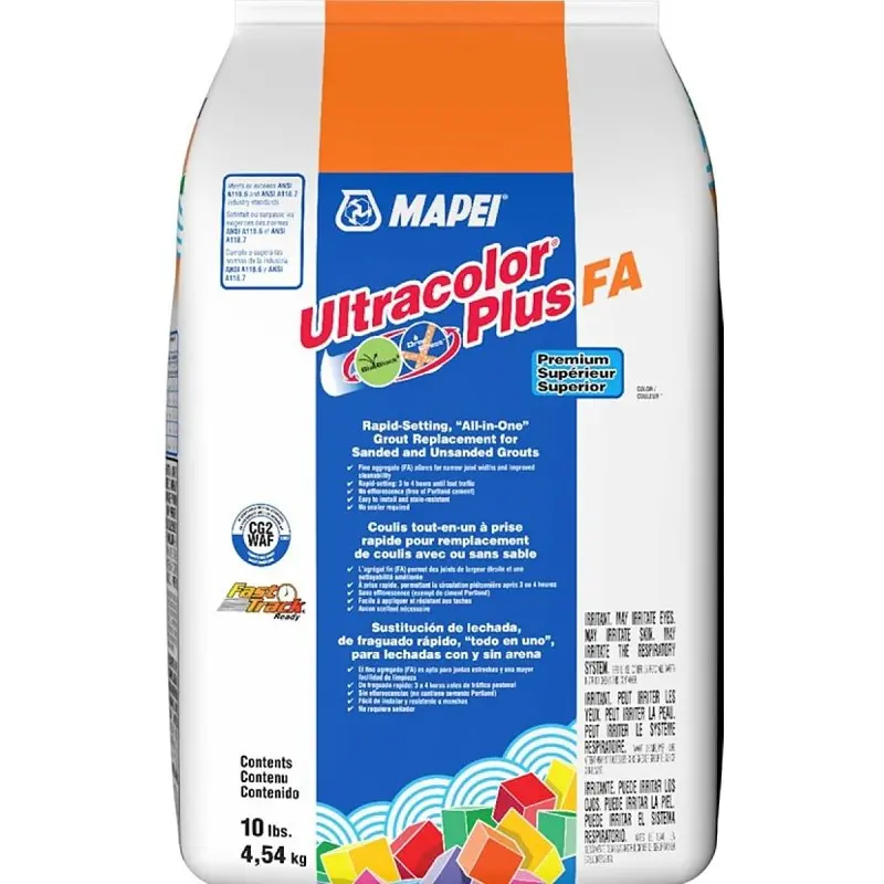 Mapei Ultracolor Plus FA 6BU000205 Floor Grout, Pewter, 10 lb Bag