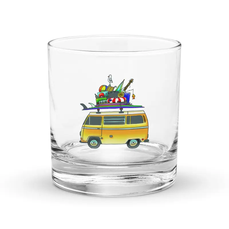 RAD Bus Rocks Glass