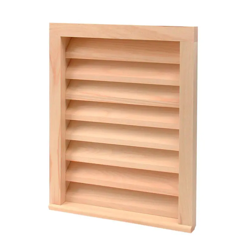 18 in. x 24 in. Paintable Wood Rectangular Siding Vent9 / each