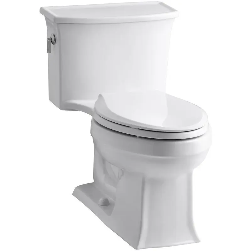 Archer 1-piece 1.28 GPF Single Flush Elongated Toilet in WhiteElongated / Almond / 95.5