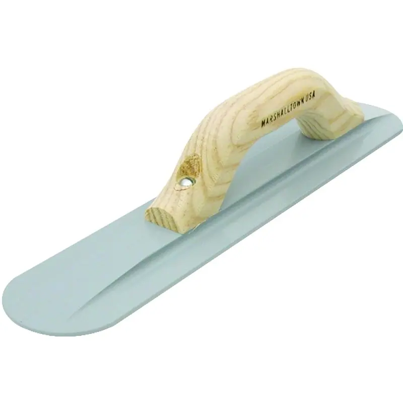 Marshalltown 143 Hand Float, 16 in L Blade, 3-1/8 in W Blade, Magnesium Blade, Round End Blade, Wood Handle