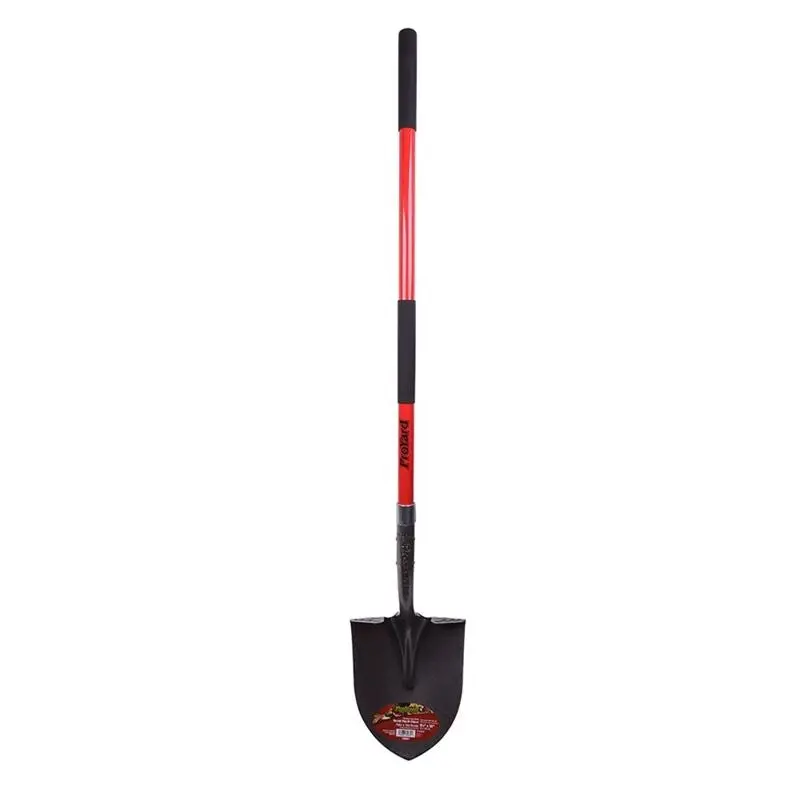 Toolway 9IN X58IN ROUND SHOVEL FIBERGLASS L-HANDLE