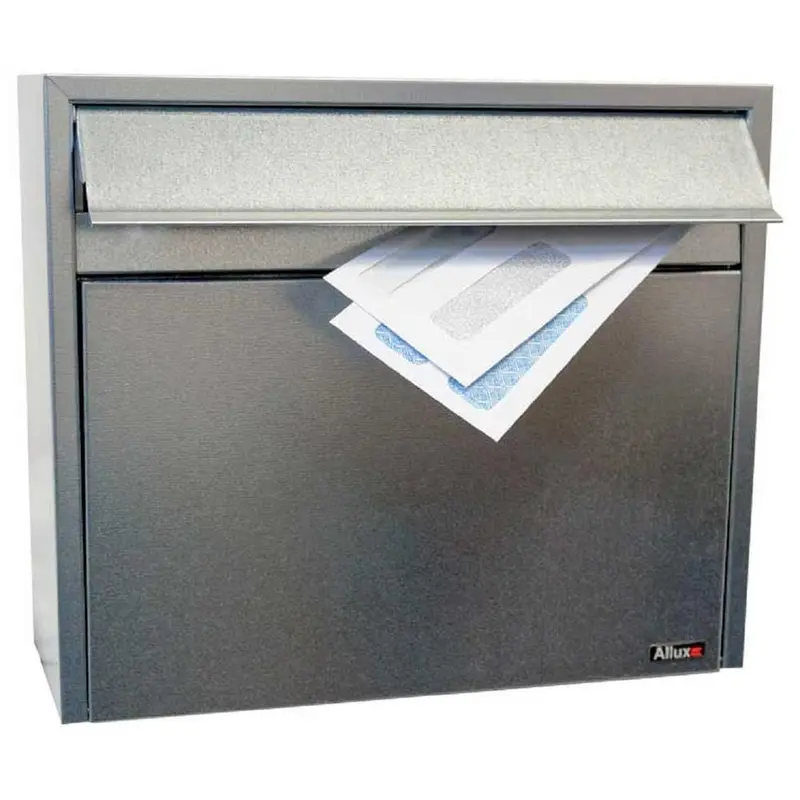 Allux LT150 Galvanized Wall Mount Locking Mailbox