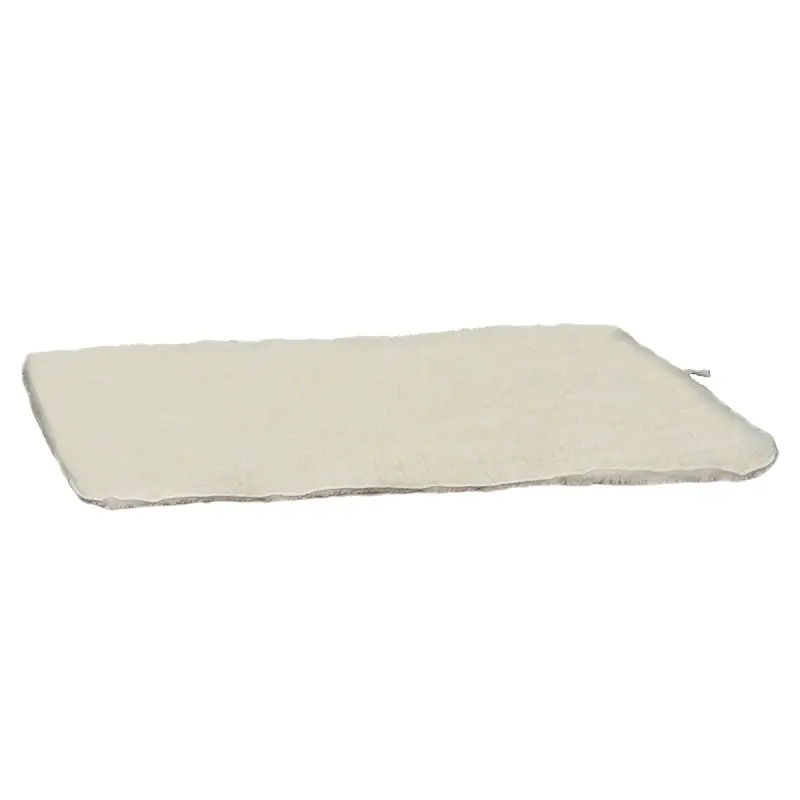 Slumber Pet ZA427 35 55 Dog Mat, 35-3/4 in L, 22-3/4 in W, Acrylic/Polyester Sherpa Cover, Natural