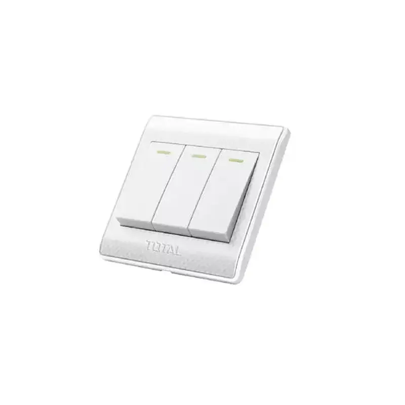 Total 3 Gang Switch Electric 1 Way 16A THESSH03101