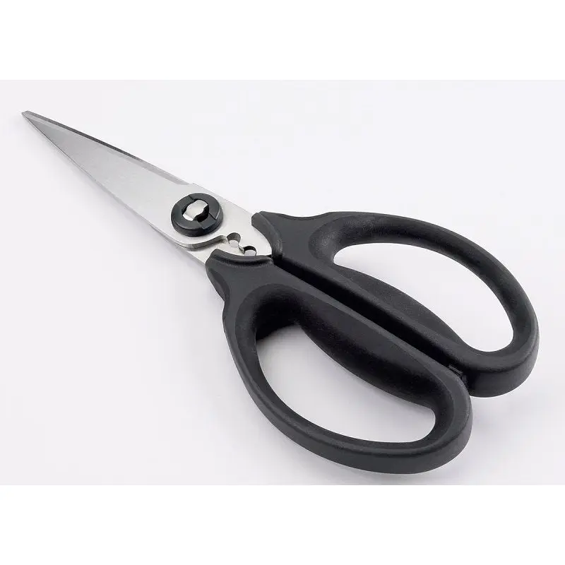 Good Grips 1072121 Kitchen and Herb Scissors, Stainless Steel Blade, Plastic Handle, Black, 8-3/4 in OAL