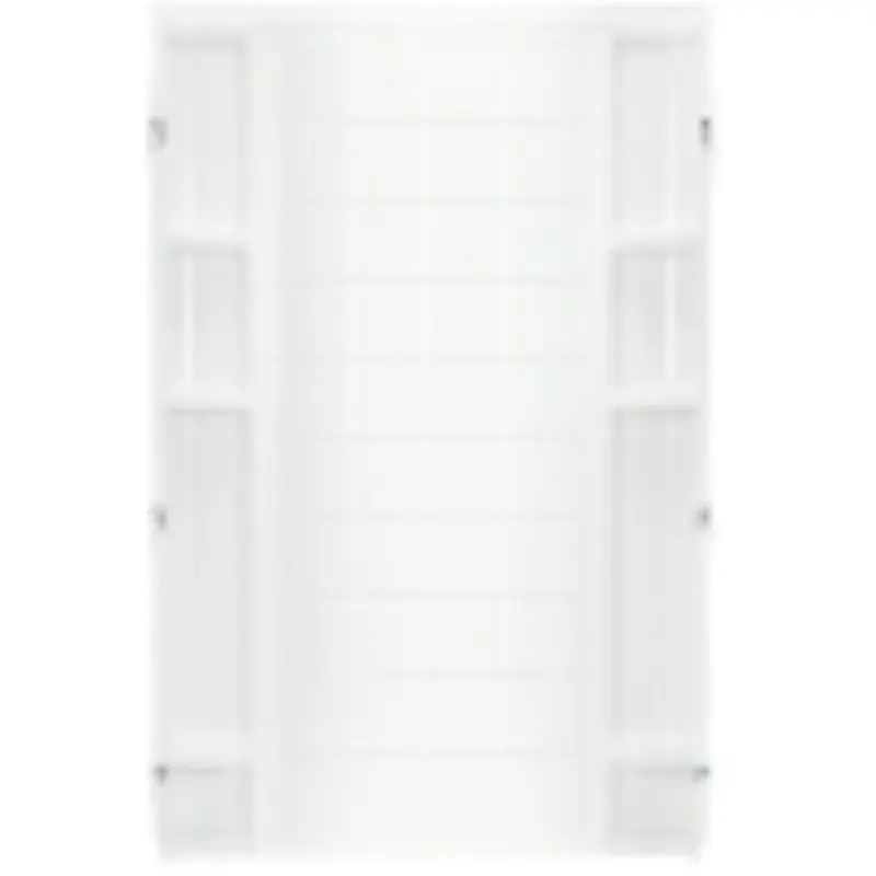 Sterling Ensemble 72122100-0 Shower Back Wall, 72-1/2 in L, 48 in W, Vikrell, High-Gloss, Alcove Installation, White
