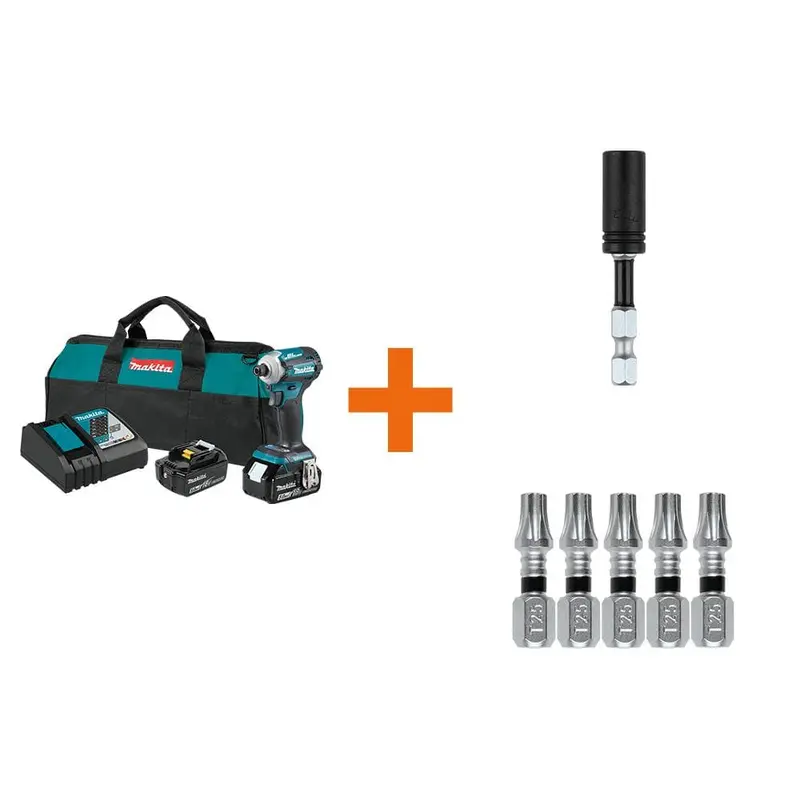 18-Volt LXT Brushless 4-Speed Impact Driver Kit with Impact XPS Insert Bit Holder and ImpactXPS 1 in. Insert Bit, 5-Pack0.000 / each
